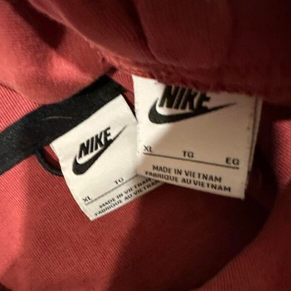 red and dark blue nike tech fleece sweatsuit hoodie and pants - Picture 2 of 7